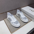Dior Men's Patterned Panel Low-Top Sneakers