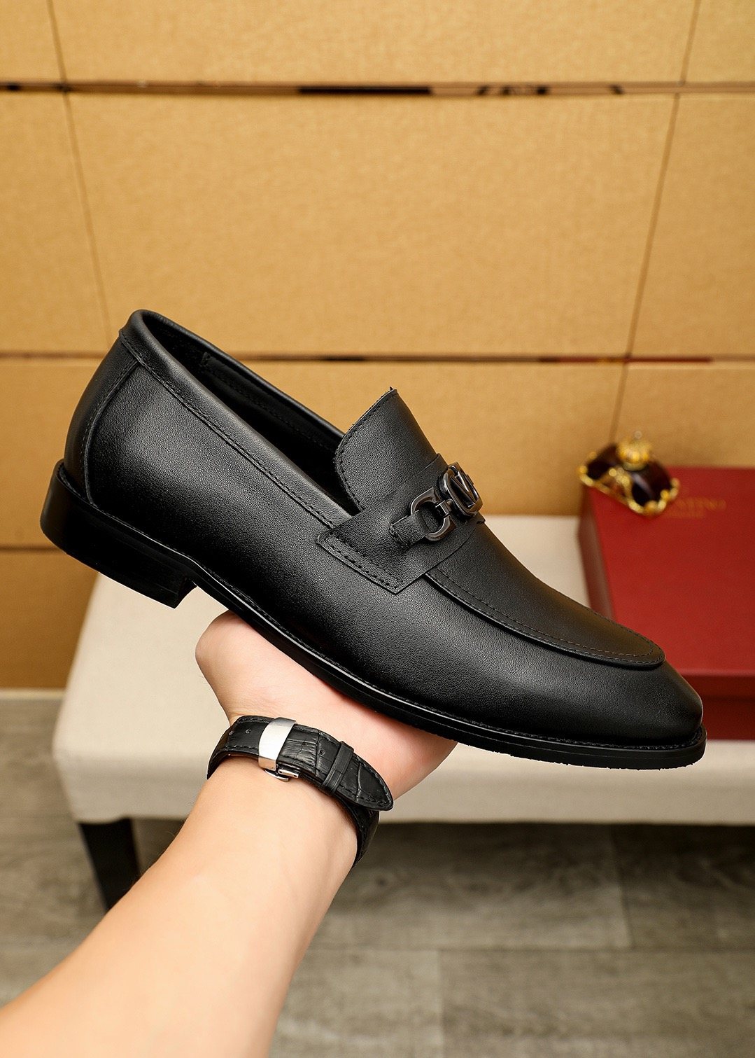 Valentino Tapered Toe Loafers