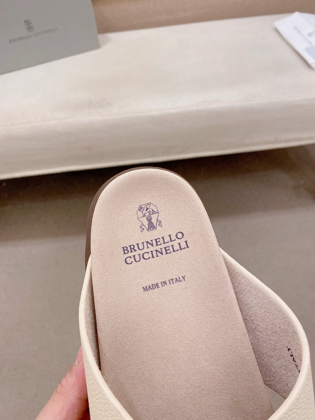 Brunello Cucinelli Men's Cross-Strap Slide Sandals - Open-Toe, Slip-On Design