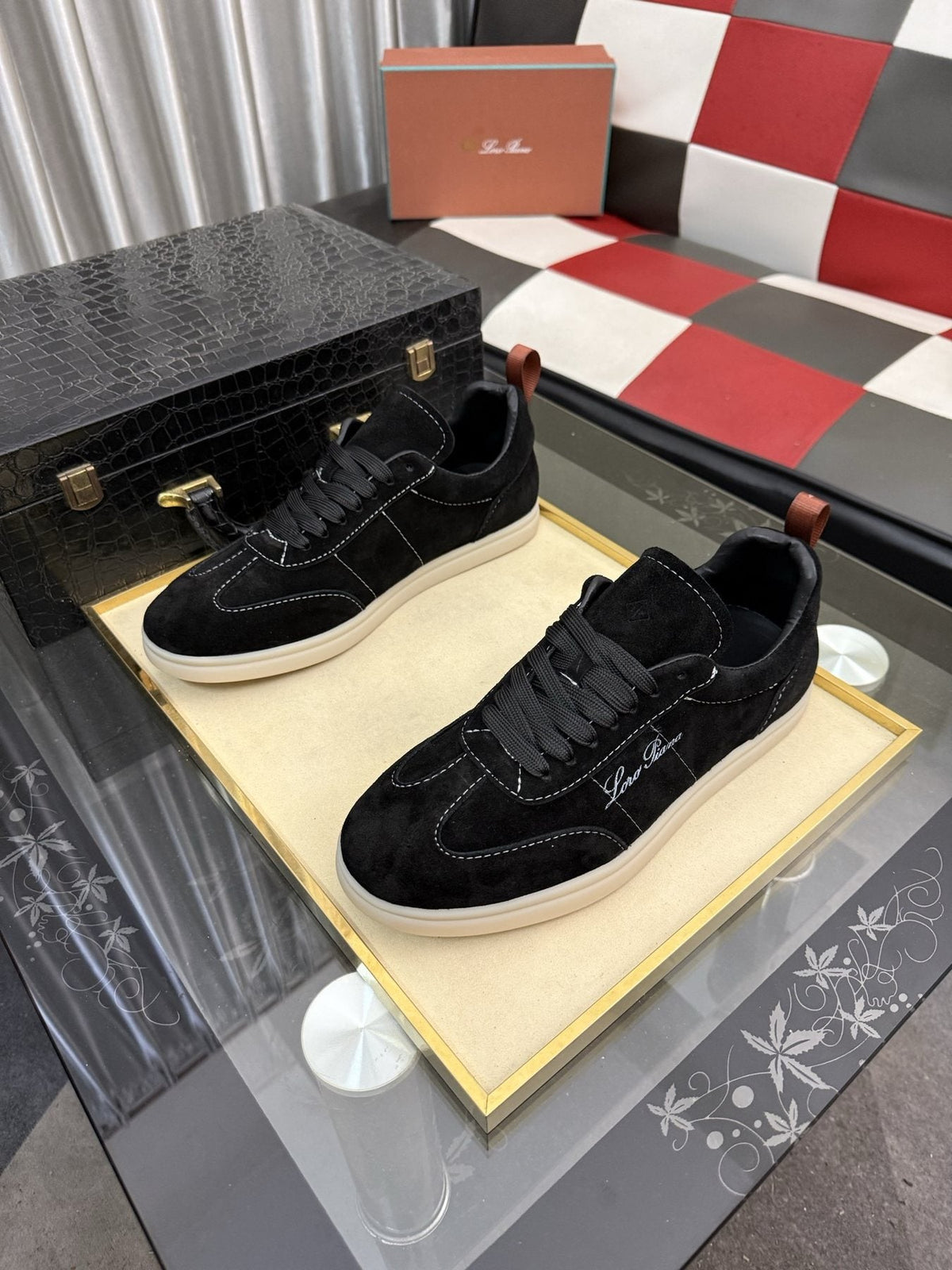 Loro Piana Low-Top Lace-Up Sneakers