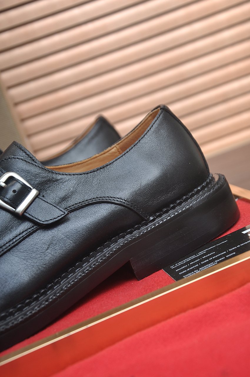 Christian Louboutin Black Monk Strap Dress Shoes