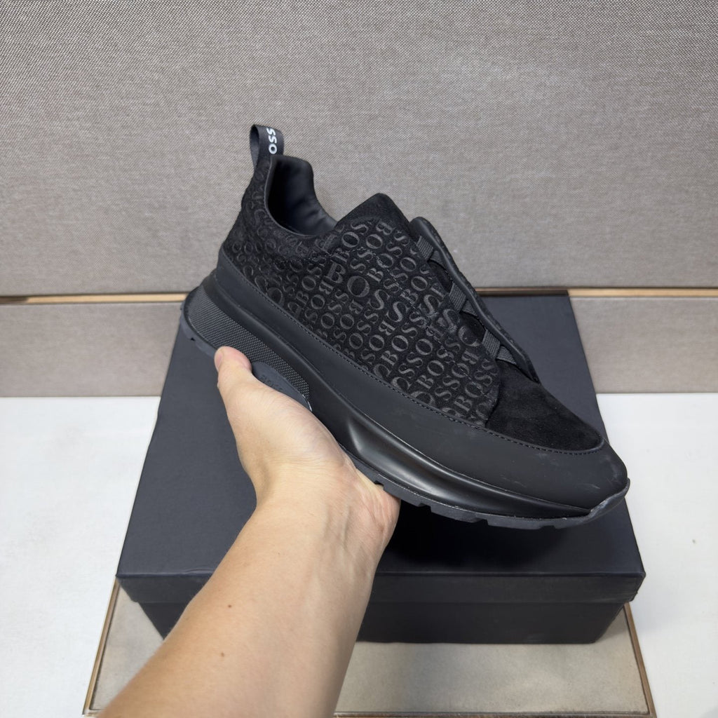 BOSS Patterned Slip-On-Style Sneakers