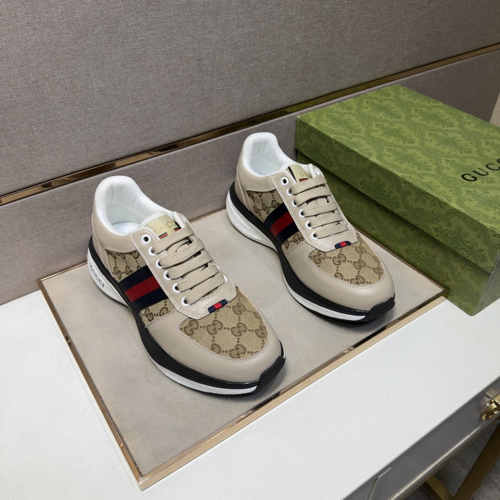 Gucci Web Stripe Low-Top Sneakers