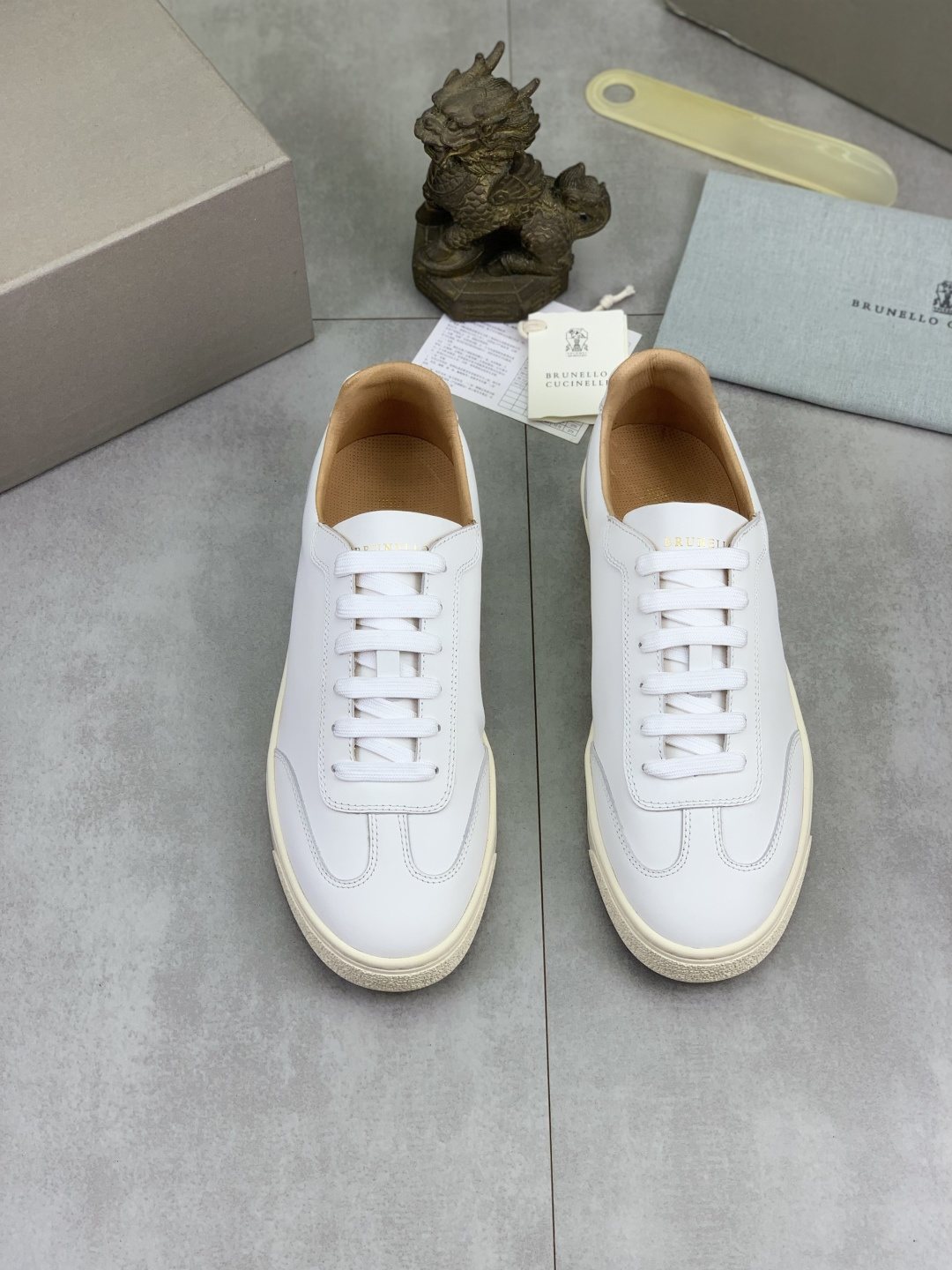 Brunello Cucinelli Leather Low-Top Sneakers